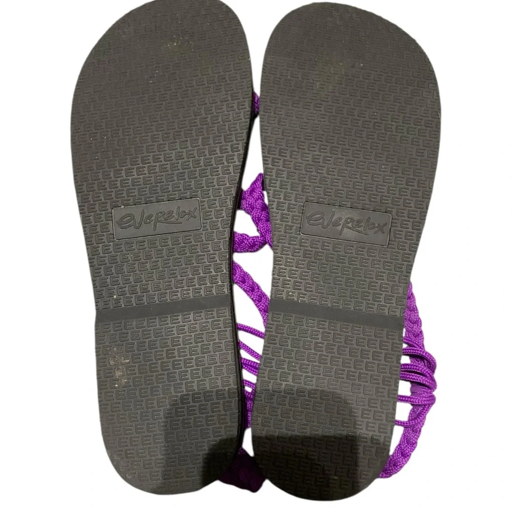 Everelax Strappy Purple Rope Sandals – Size 10 (Worn Once!)